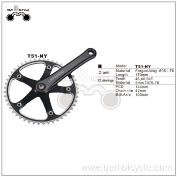 Cheap 103mm axle steel bicycle crank sprocket